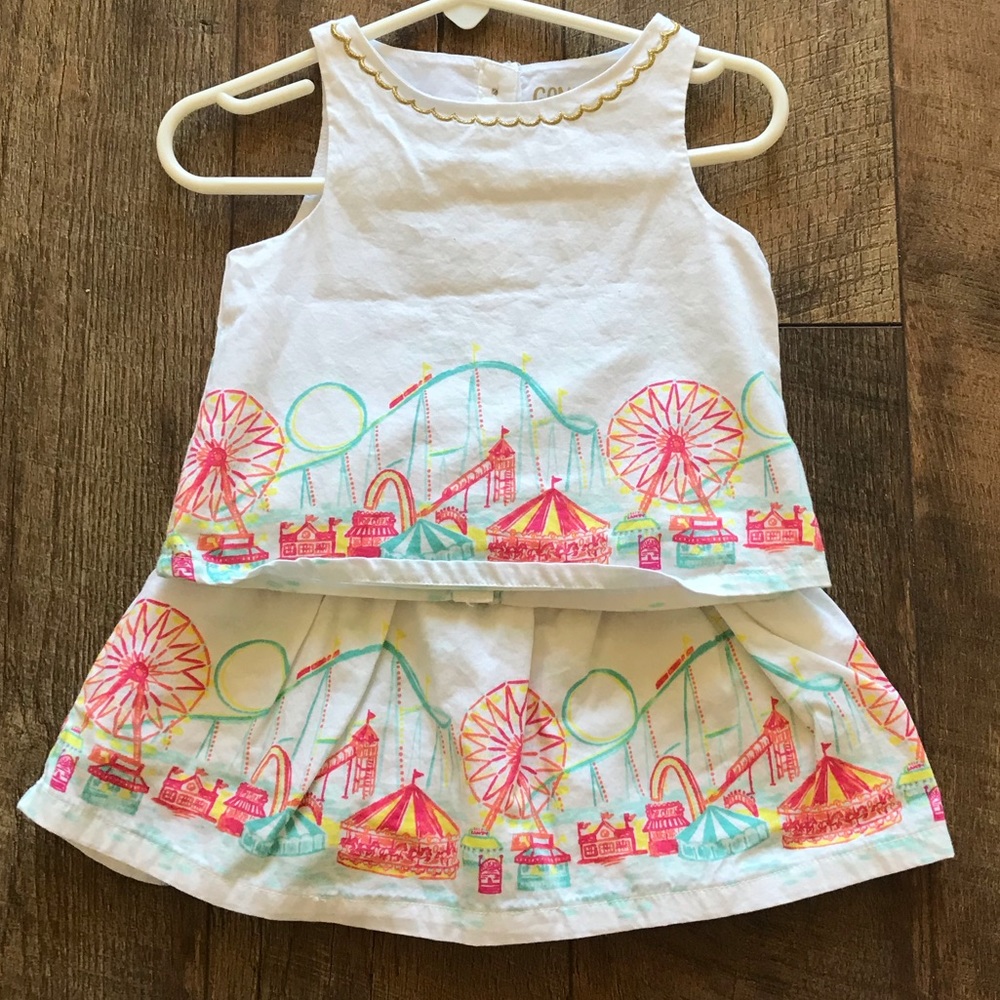 Beautiful water color skirt set